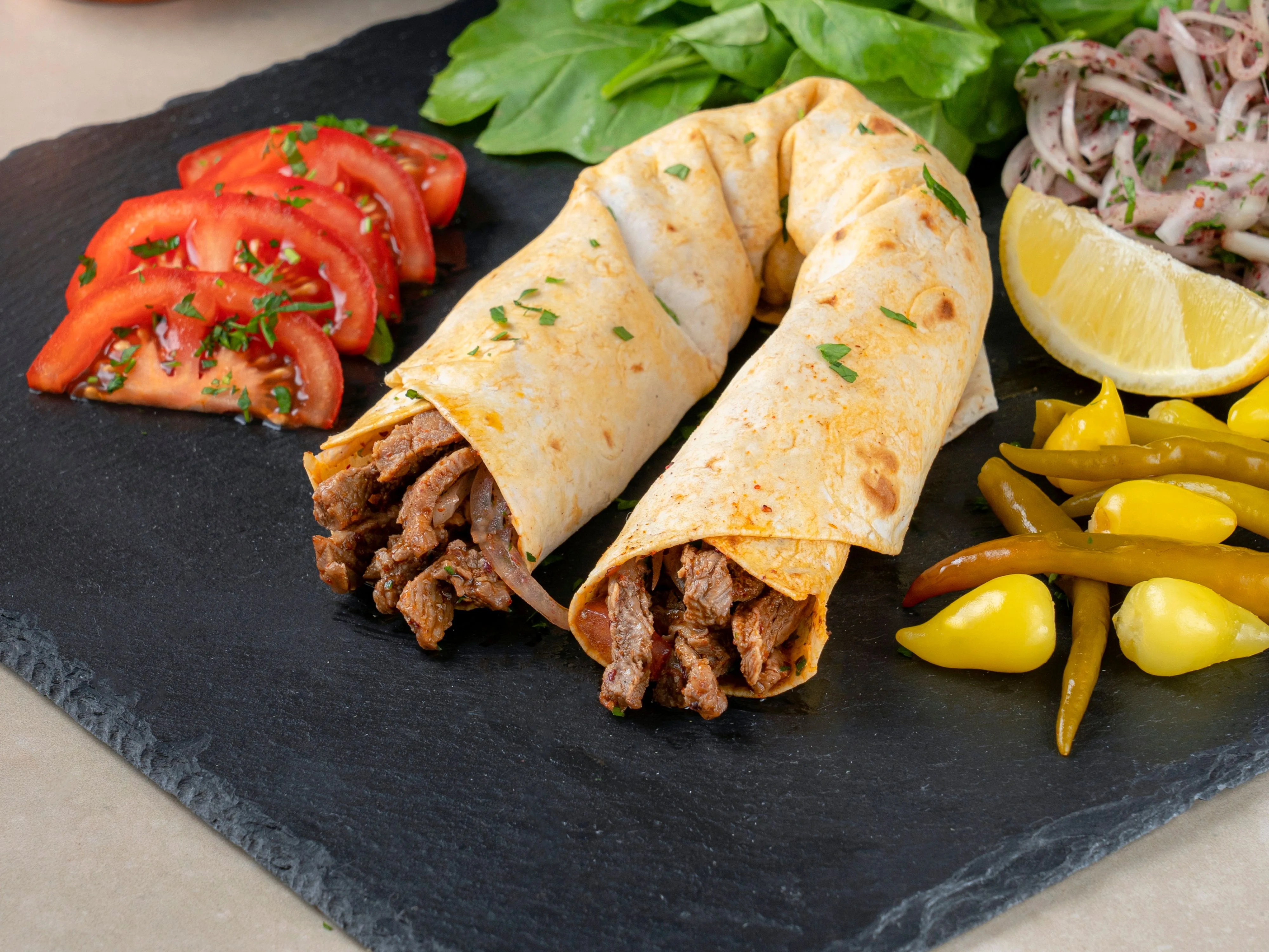 Et Tantuni / Мясной тантуни в двойном лаваше
