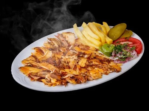 Sade 1 porsiyon tavuk / Чистая порция куриного донера